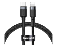 Kabel USB Baseus Kabel  Lightning - USB-C PD QC 18W 480Mb/s 1m czarno-szary